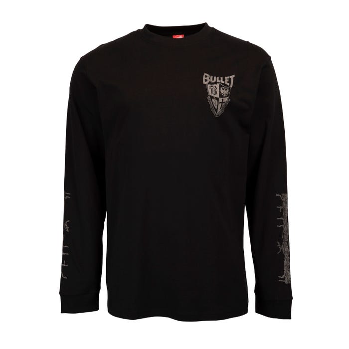 [3SS2234800S] Tee L/S Bullet 66 (S, BLACK)