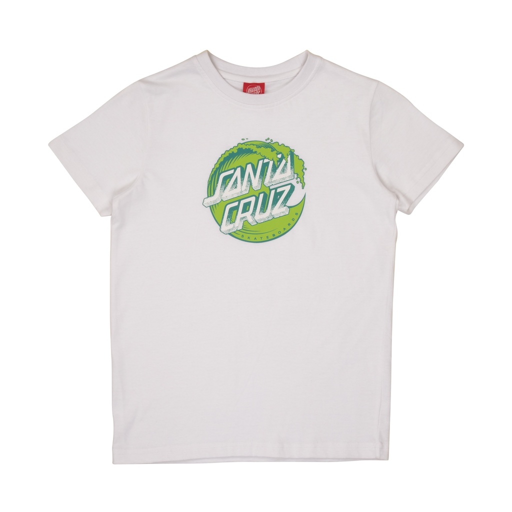 [3SS2237500S] YOUTH TEE STIPPLE WAVE DOT FRONT (S, BLACK)