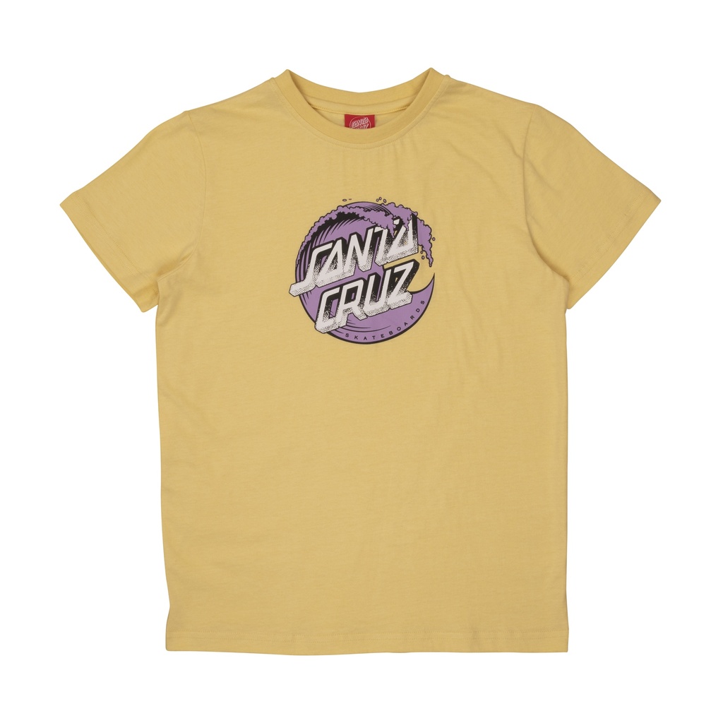 [3SS2237600M] Youth Tee Stipple Wave Dot Front (BUTTER, M)