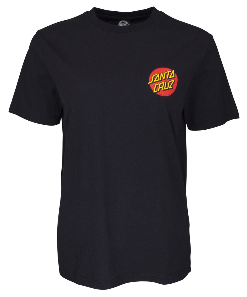 WOMEN TEE CLASSIC DOT CHEST (6, BLACK)