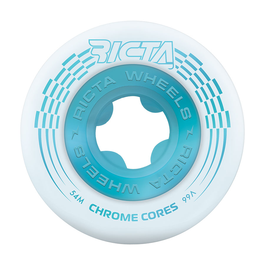 [22222827054] 54mm Chrome Core White Teal 99A