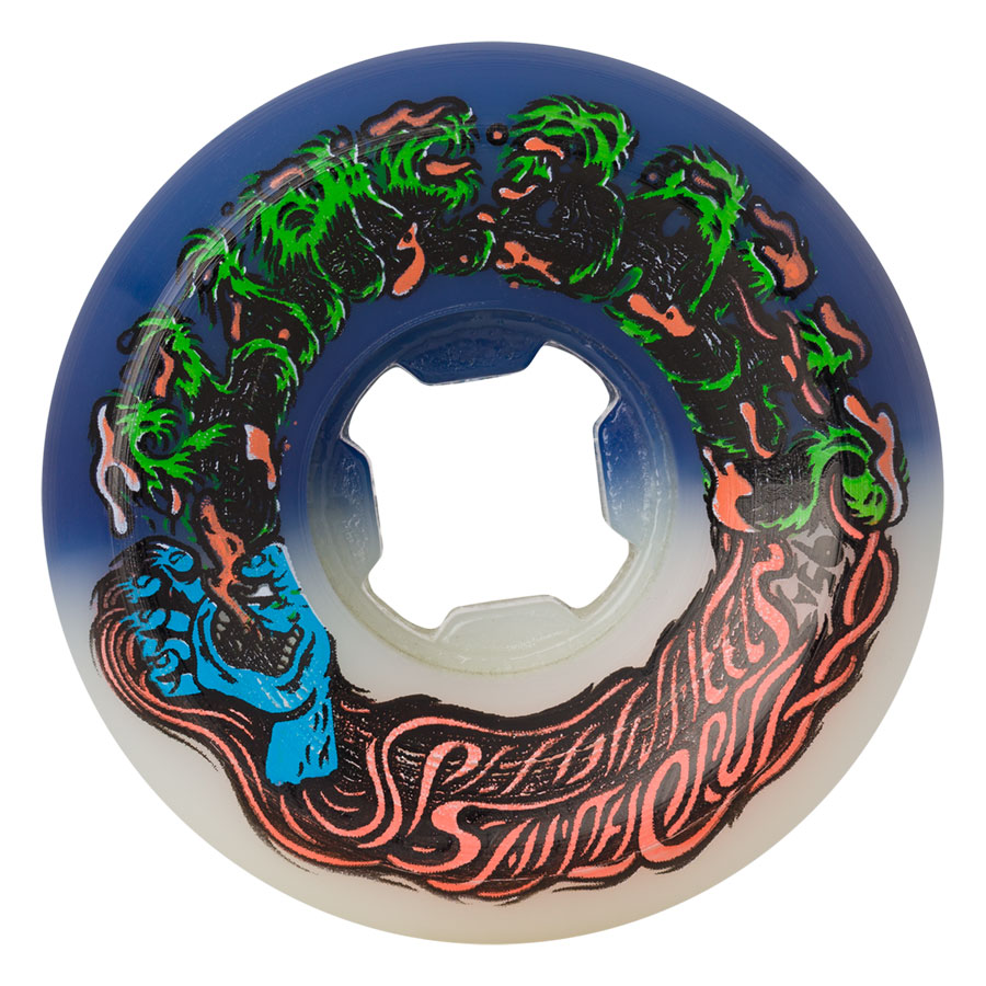 [22222900053] 53mm Hairballs 50-50 White Blue 95A