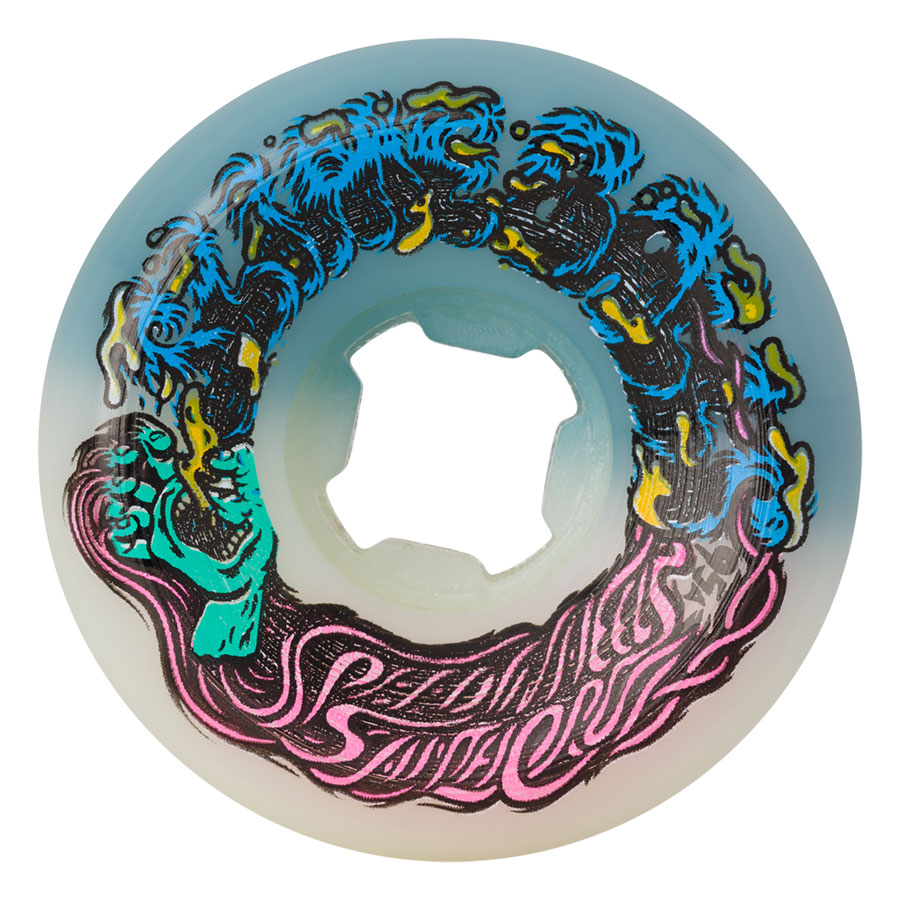[22222899054] 54mm Hairballs 50-50 White Teal 95A