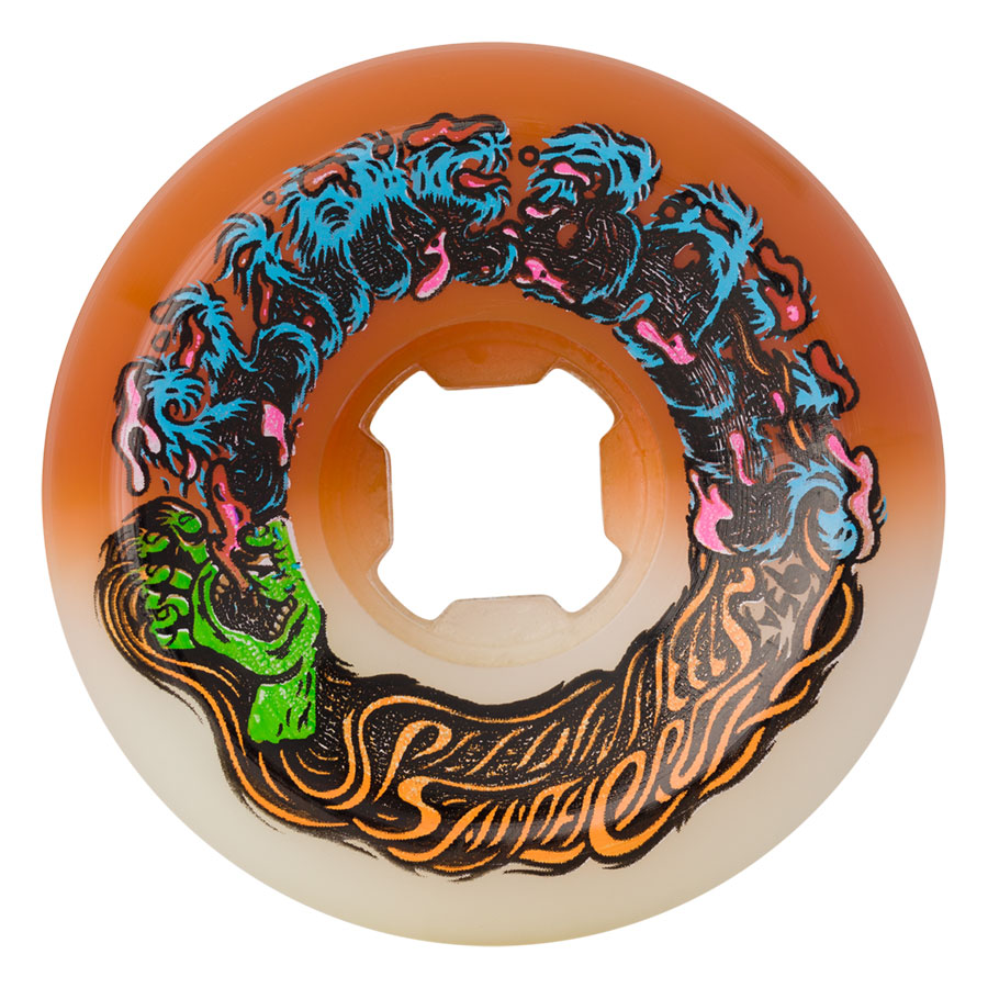 56MM HAIRBALLS 50-50 WHITE ORANGE 95A