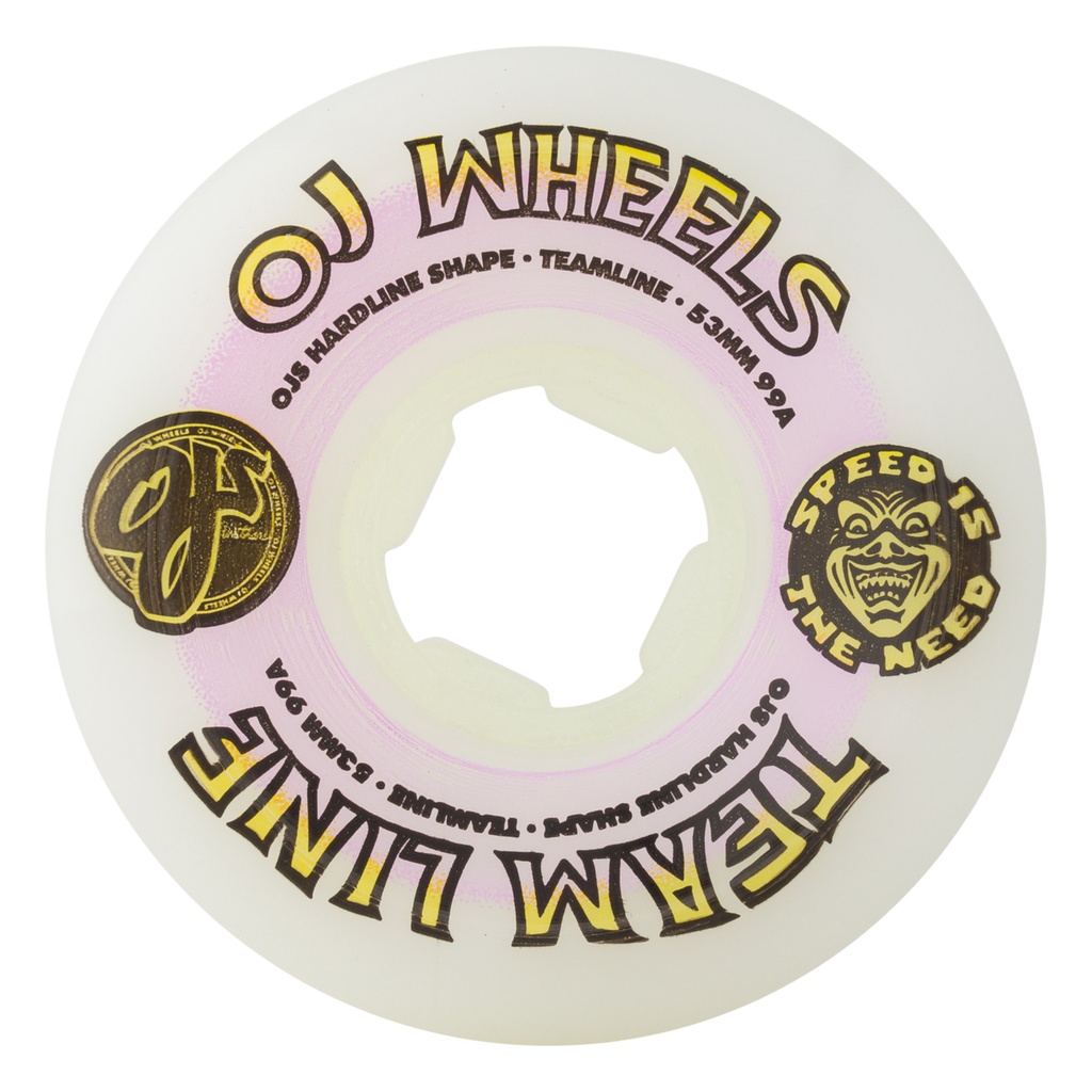 53MM TEAM LINE ORIGINAL WHITE PURPLE/YELLOW HARDLINE 99A