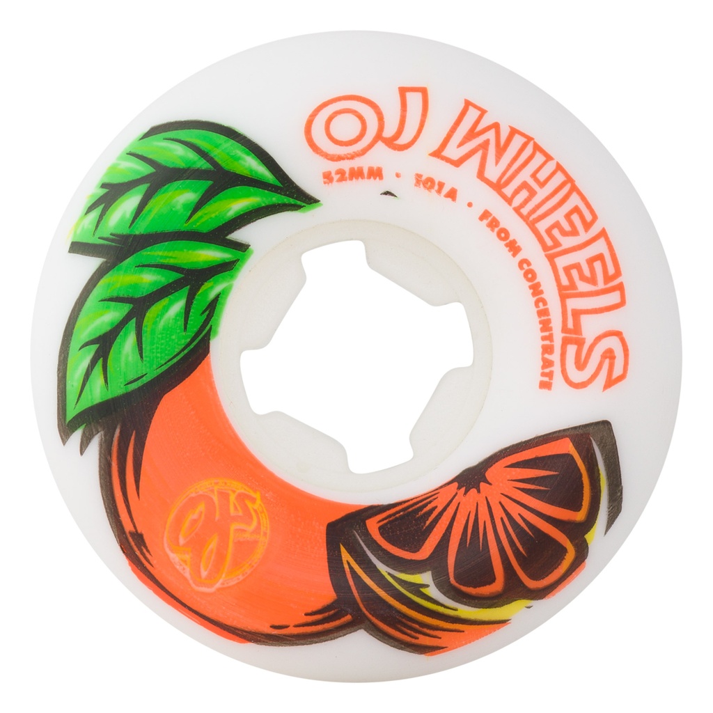 [22222969052] 52mm From Concentrate White Orange Hardline 101A