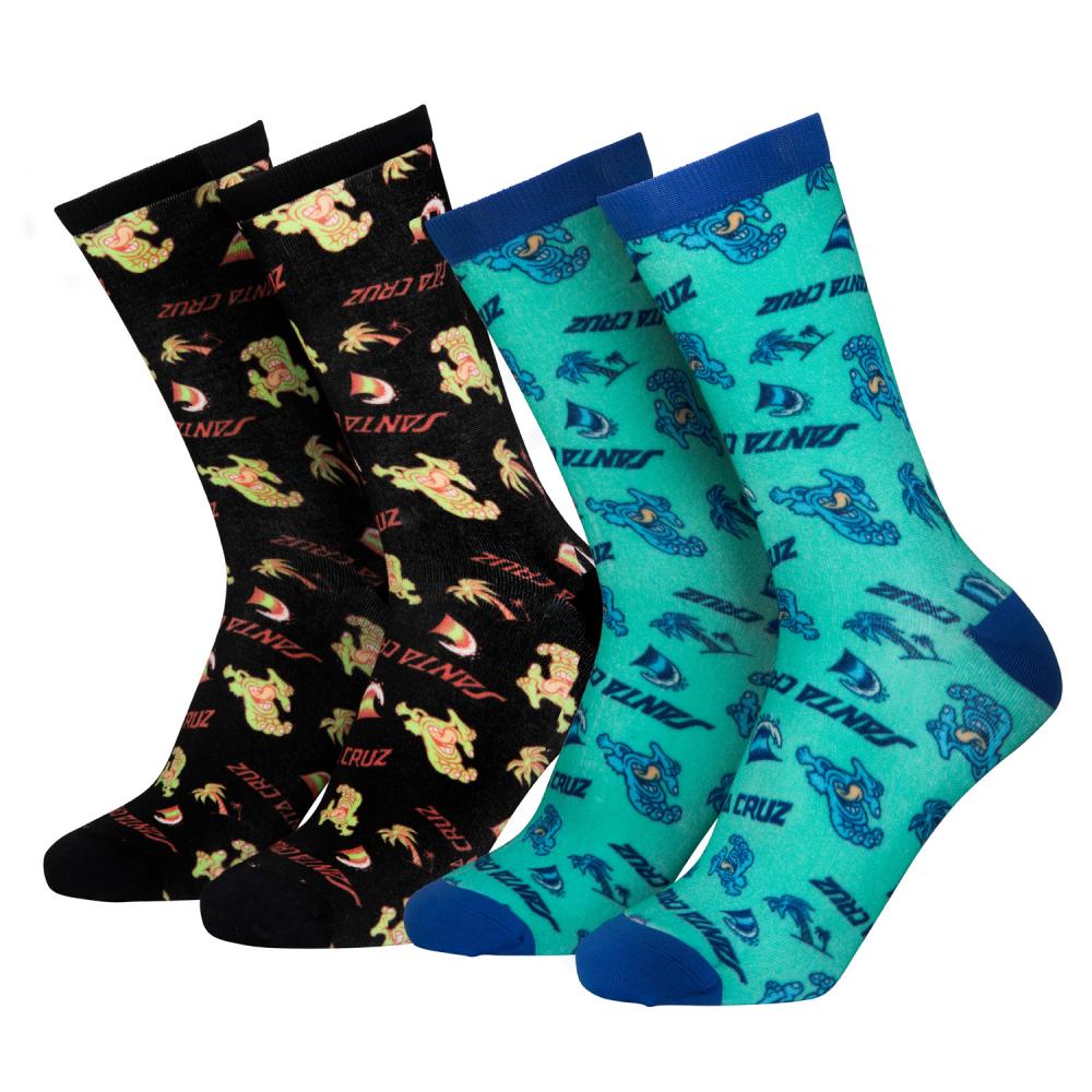 SOCKS BEACH BUM SCENE (2 PACK)