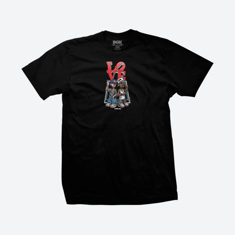 [PTM-3910S] Love Forever Tee (Black, S)