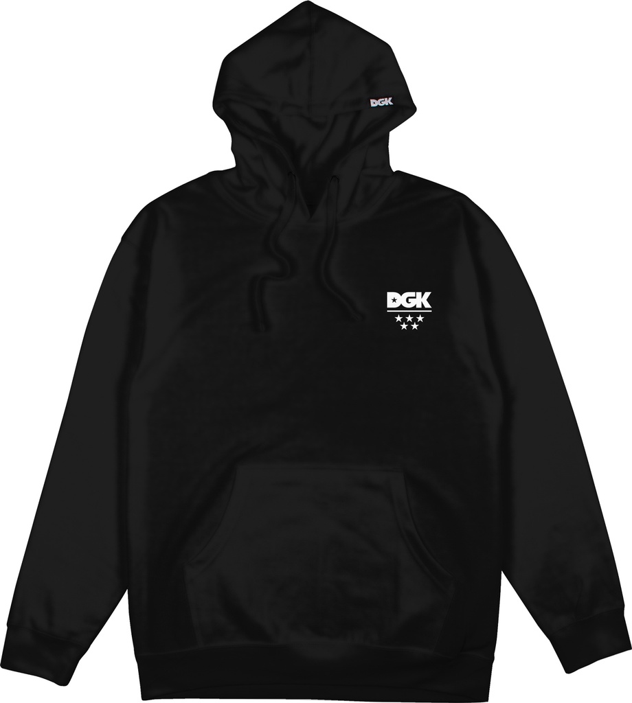ALL STAR MINI LOGO HOODED FLEECE (S, Black)