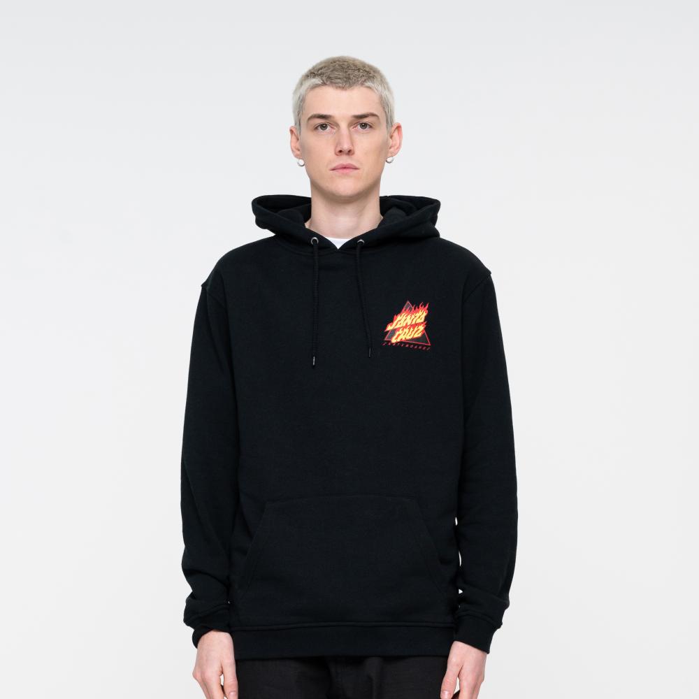 [SCA-HDY-5677] HOOD FLAMED NOT A DOT (S, Black)