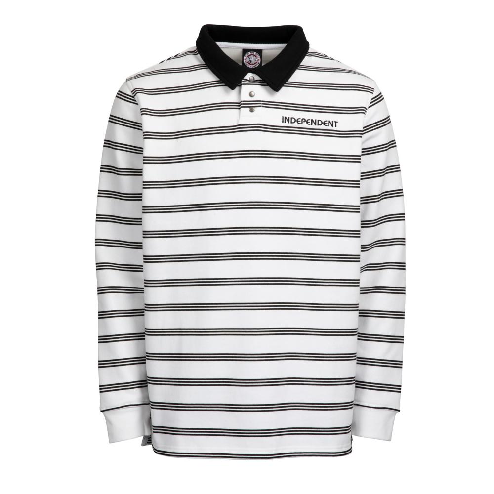 CREW BAUHAUS STRIPE POLO