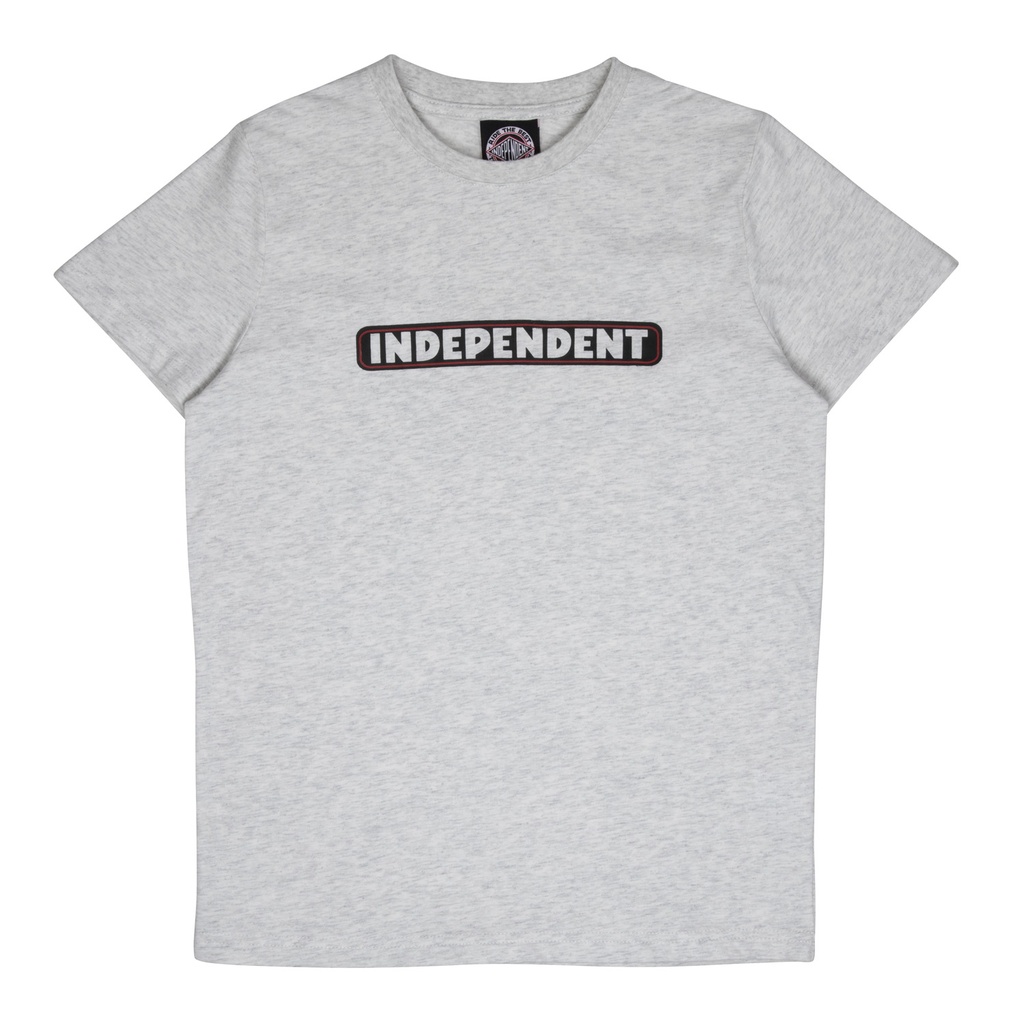 [INA-YTE-0408] YOUTH TEE BAR LOGO (ATHLETIC HEATHER)