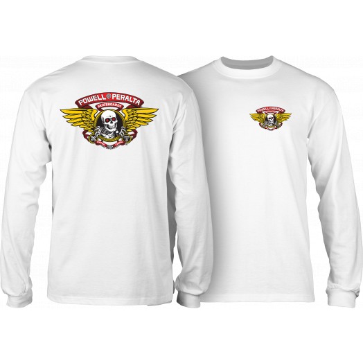 [9PPTS12100S] Tee L/S Ripper White (S)