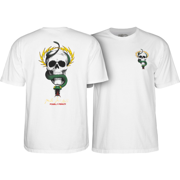 Tee Mcgill Skull & Snake White