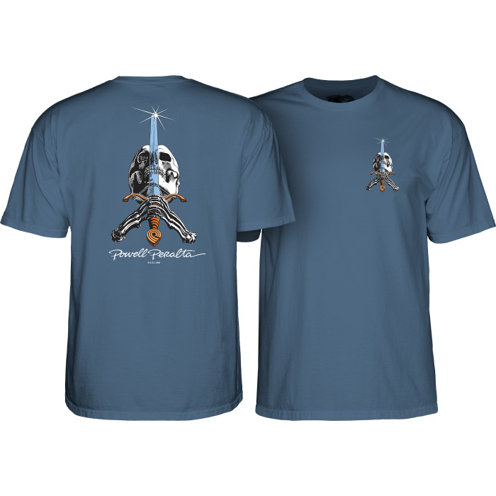 [CTMPPSASIBL] Tee Skull & Sword (Indigo Blue, L)