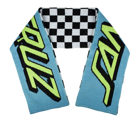 Scarf Strip Women Sea Blue
