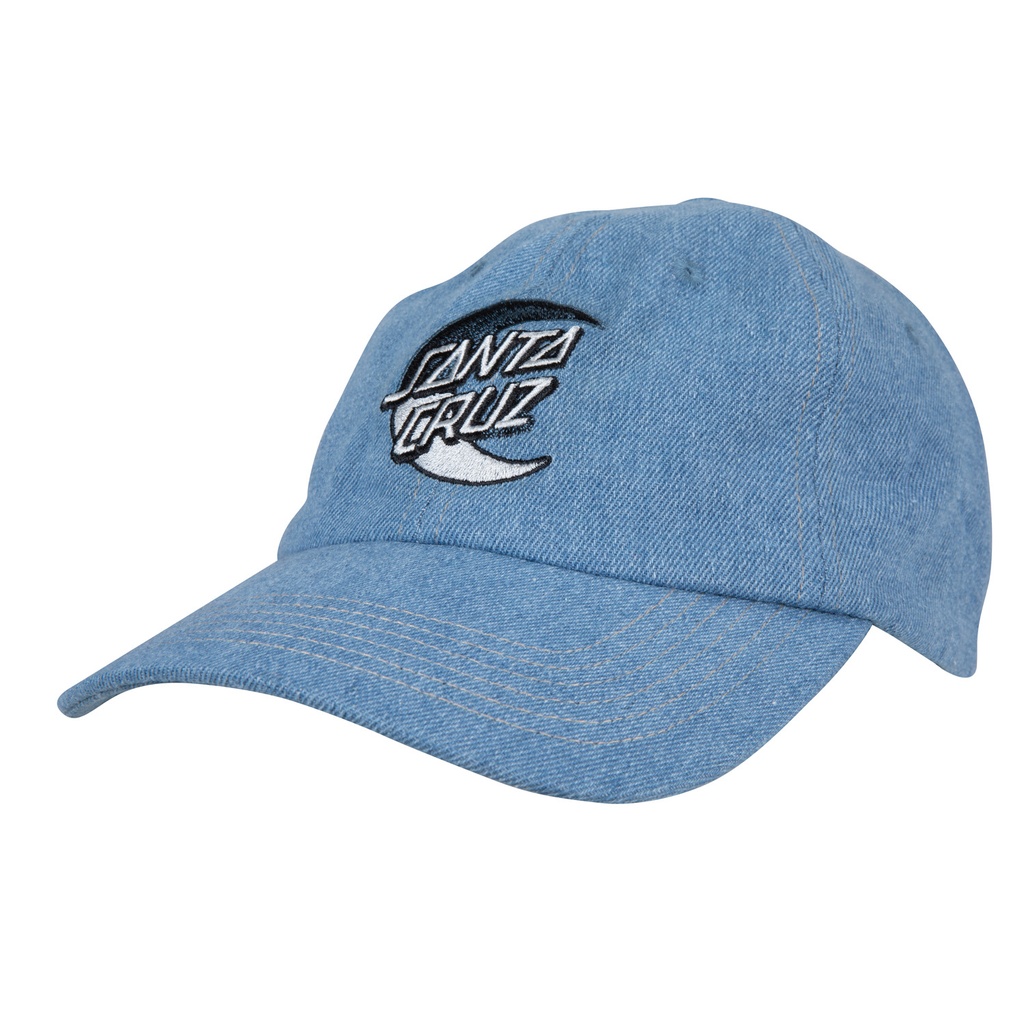 [SCA-CAP-0397] Cap Dark Moon Dot (LIGHT BLUE DENIM)