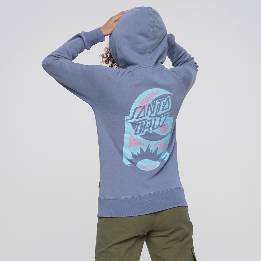 [SCA-WHD-0765] Hood Women Seeing Moon Dot (6, Navy Wash)