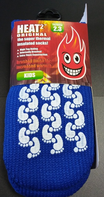 HEAT2 Socks Abs Grip Kid R Blue