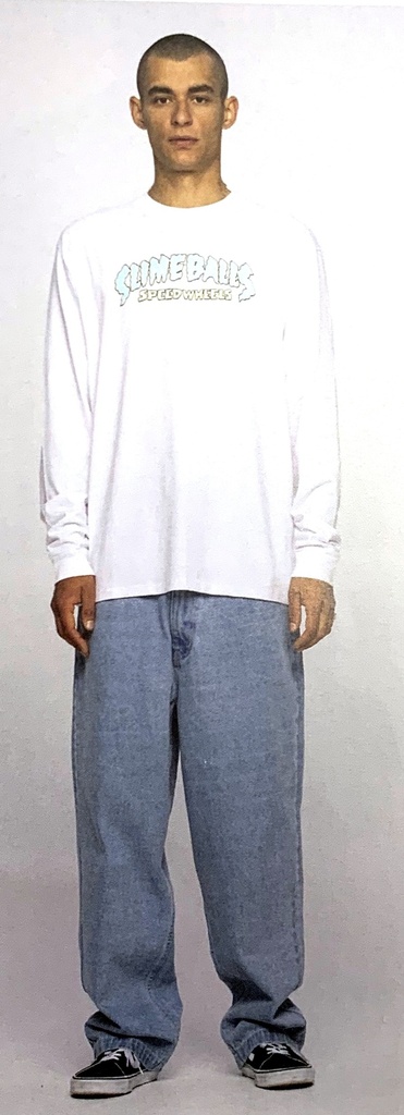 [SCA-LTE-1578] Tee L/S Sb Strip (White)