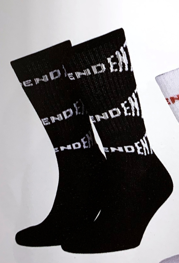 [INA-SCK-0210] SOCKS FLIGHT (BLACK/WHITE)
