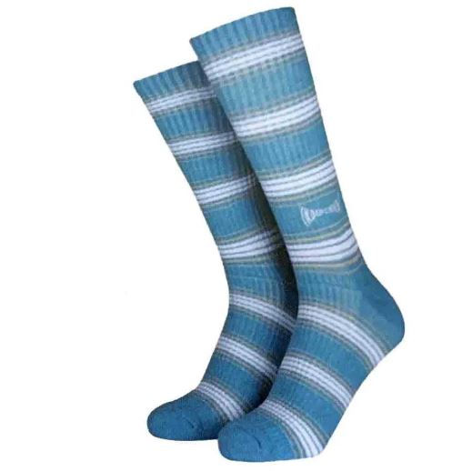 [INA-SCK-0207] Socks Span Pin Stripe (BLUE/SAND/WHITE)