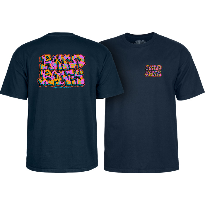 [CTMPPRBGRFNS] TEE RAT BONES GRAFFITI (S, Navy)