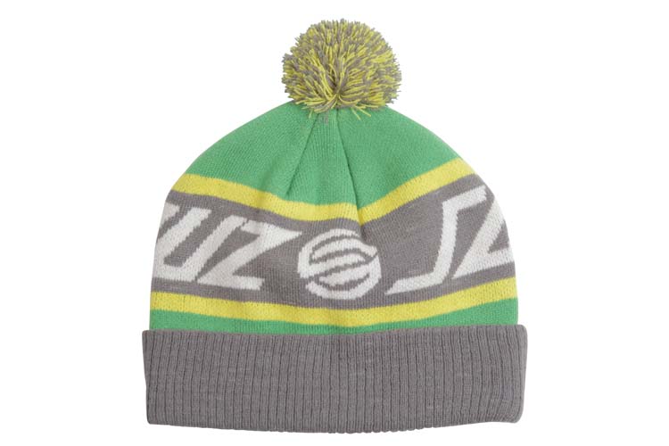 BEANIE STRIPKNOT BOBBLE