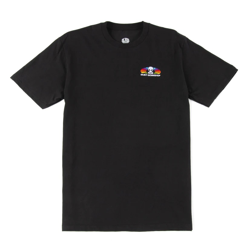 [A-TPS-0109-BLK-S] TEE SPECTRUM EMBROIDERED (S, Black)