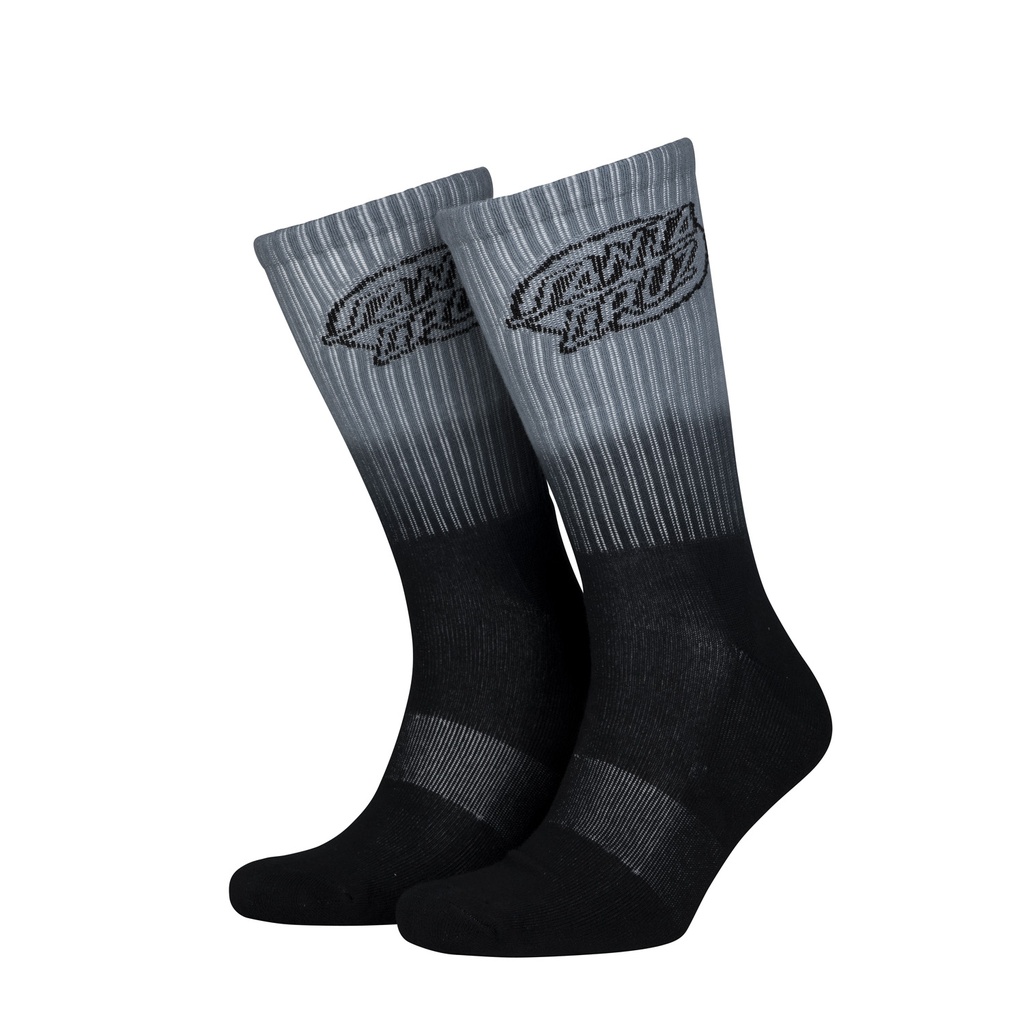 [SCA-SCK-0473] Socks Mono Lined Oval Dot (IRON DIP DYE)