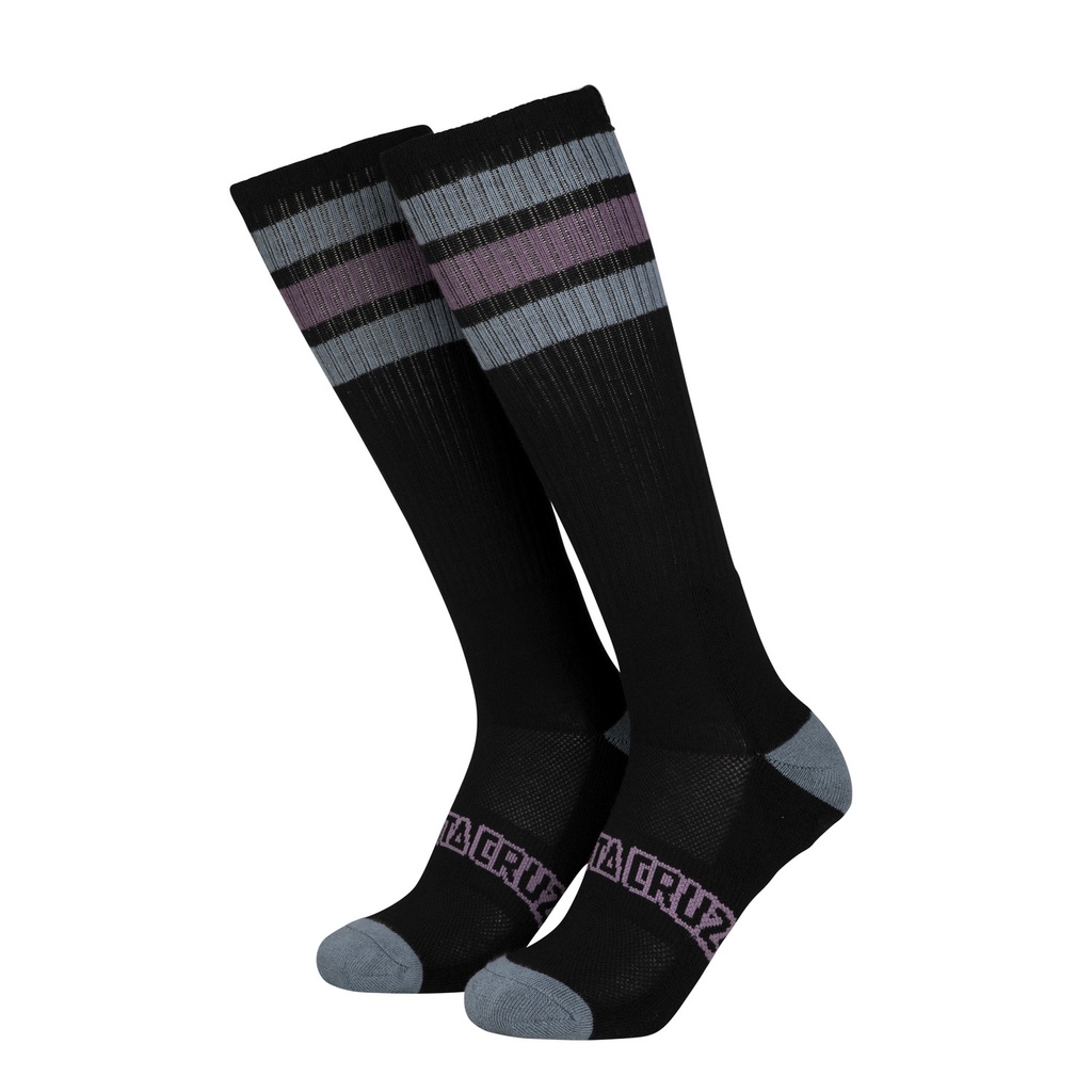[SCA-SCK-0474] Socks Arch Strip Tall (BLACK)