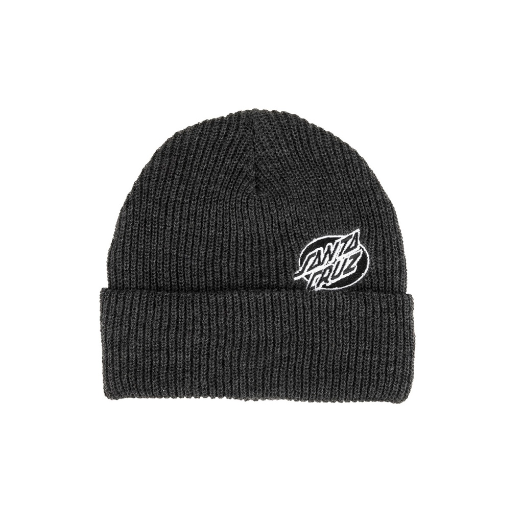 Beanie Mono Lined Oval Dot