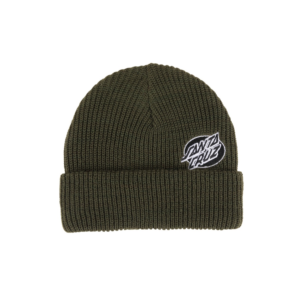 Beanie Mono Lined Oval Dot
