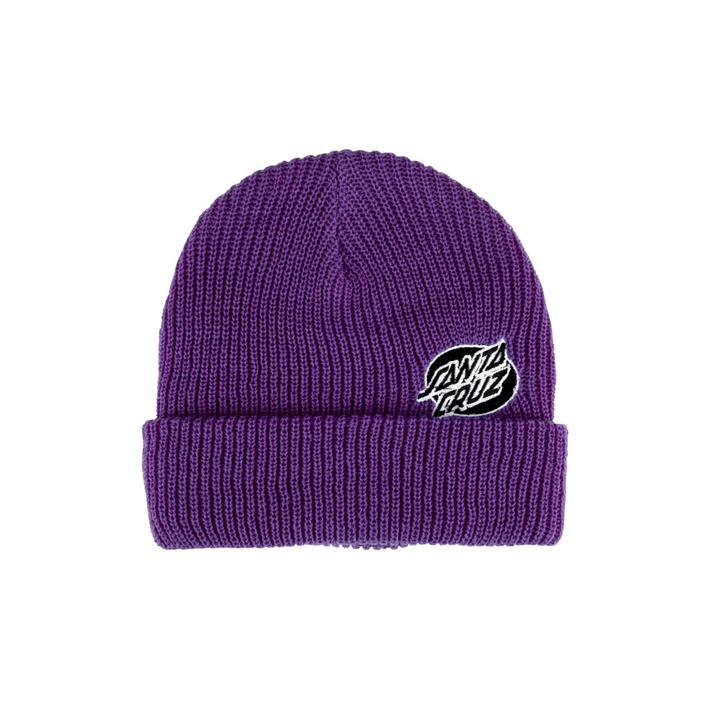 Beanie Mono Lined Oval Dot