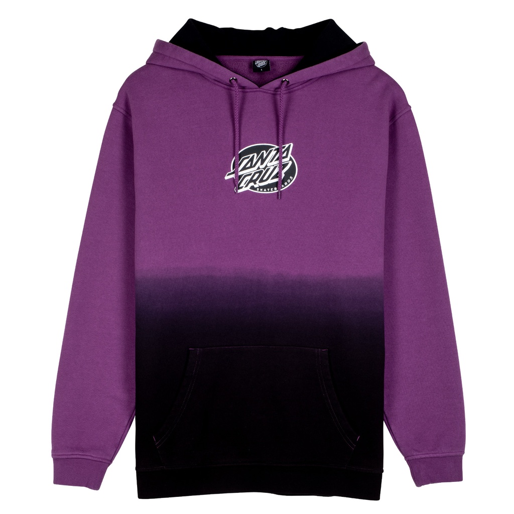 [SCA-HDY-6088] HOOD MONO LINED OVAL DOT FRONT (S, Grape Dip Dye)