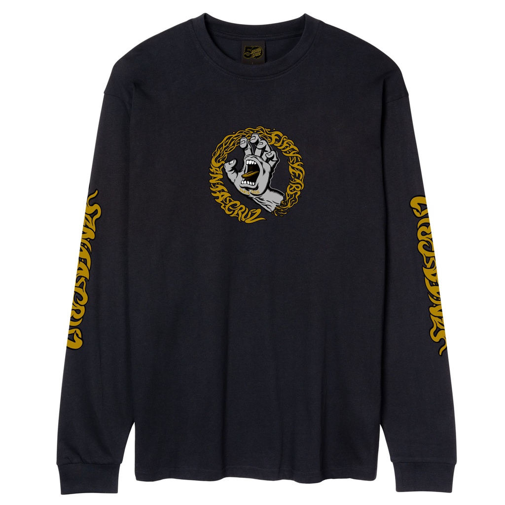 [SCA-LTE-1647] Tee L/S Screaming 50 Front (Black, M)