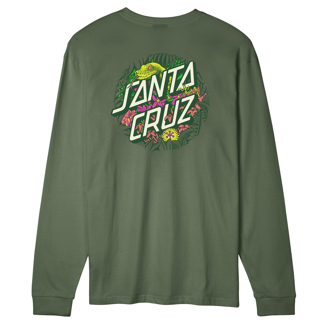 [SCA-LTE-1656] TEE L/S ASP FLORES DOT BACK (S, SAGE)