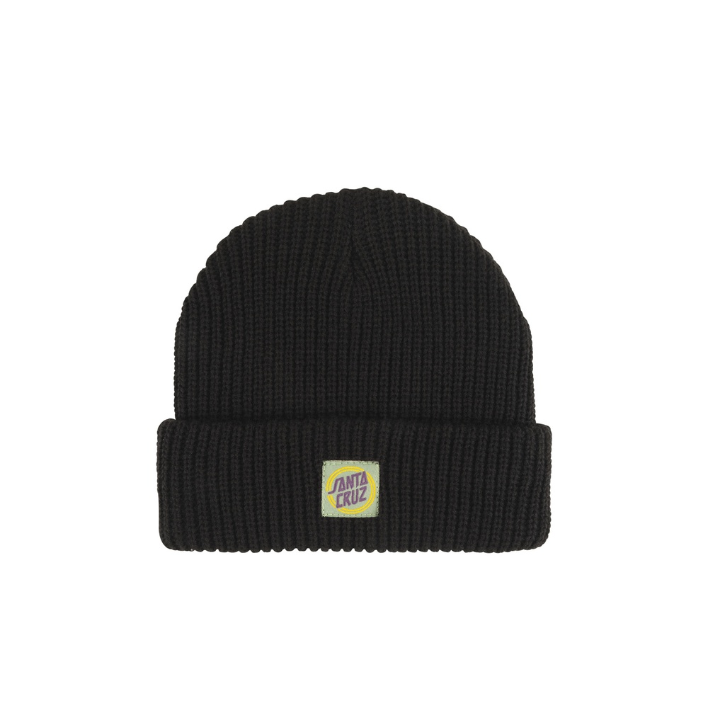 [SCA-WBE-0122] Women Beanie Check Alt Dot (BLACK)