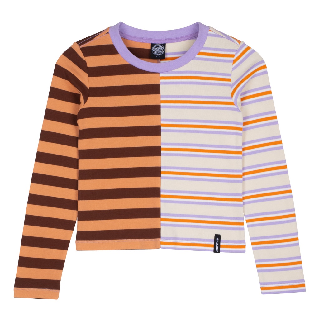 Custom Top Women Split Stripe L/S