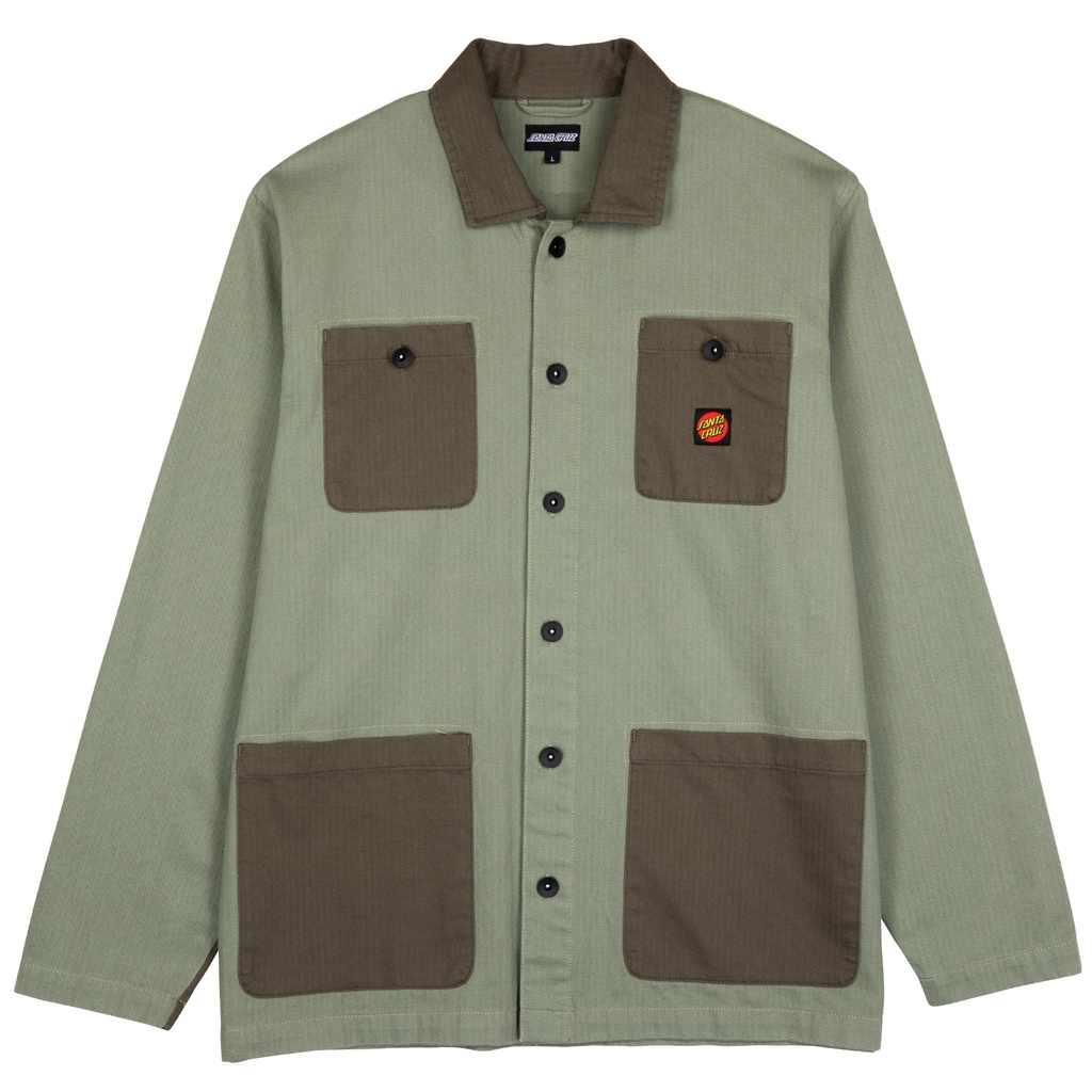 [SCA-JKT-0827] Jacket Watkins (Sage / Brown, M)