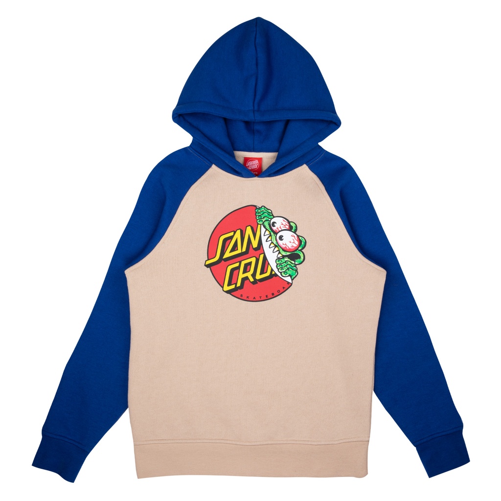 [SCA-YHD-0432] YOUTH HOOD BEWARE DOT FRONT COBALT/OAT (S)