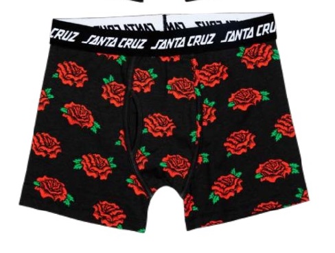 [SCA-UND-0044] BOXER DRESSEN ROSES BRIEF (M)