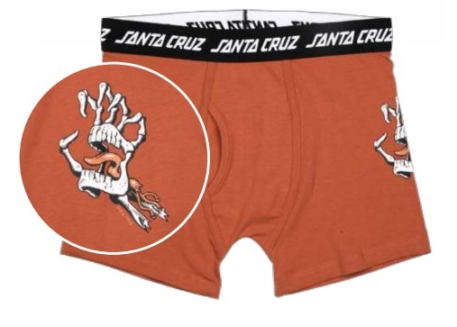 [SCA-UND-0059] Boxer Briefs Bone Hand Cruz (Terracotta, M)