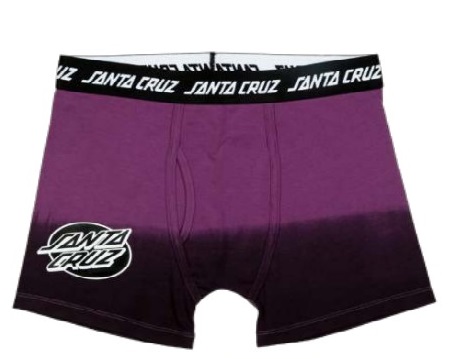 [SCA-UND-0049] BOXER BRIEFS MONO LINED OVAL DOT (M) (GRAPE DIP DYE)
