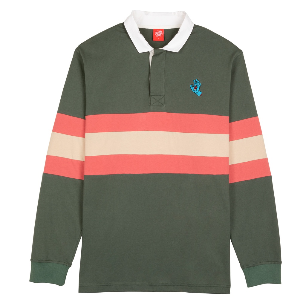 Polo L/S Mini Hand Stripe (S, COBALT)