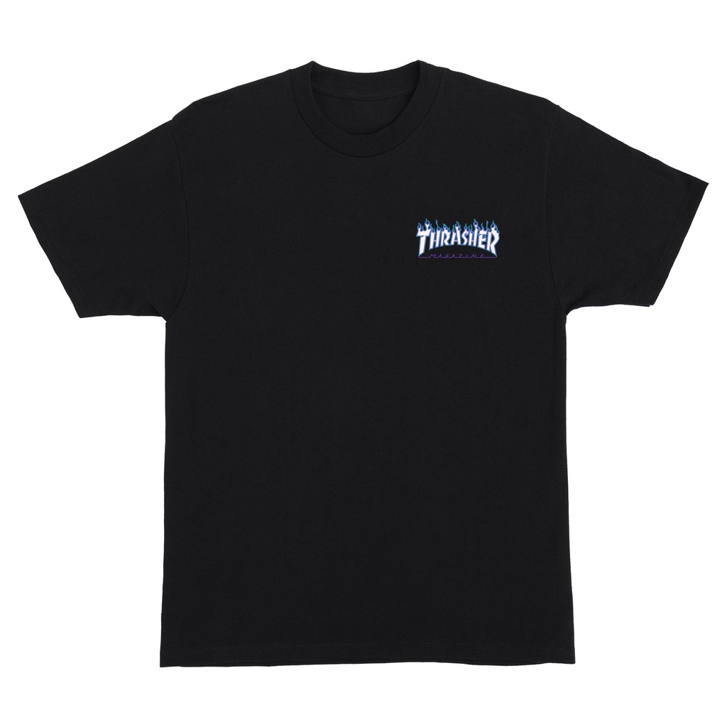 [44156004-146548] TEE THRASHER FLAME DOT (S, Black)