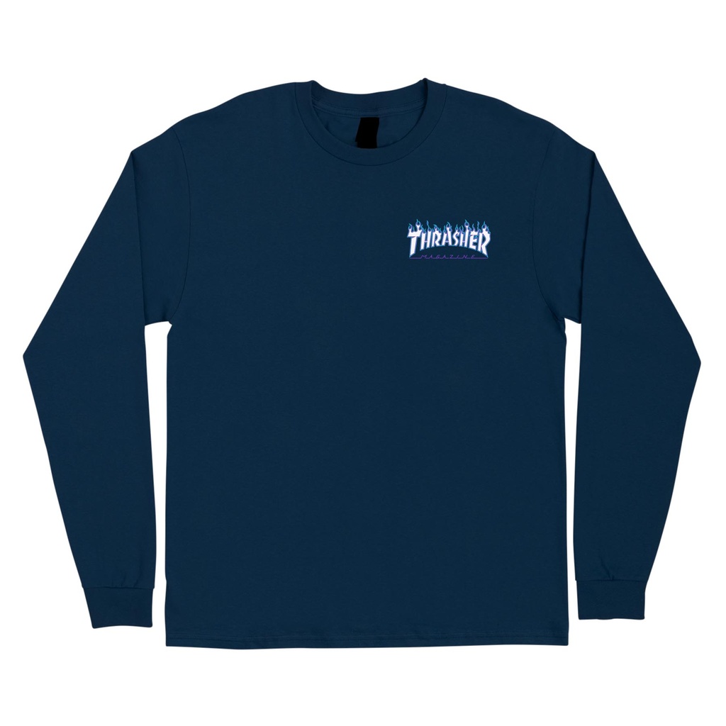 Tee L/S Thrasher Flame Dot L/S Midweight