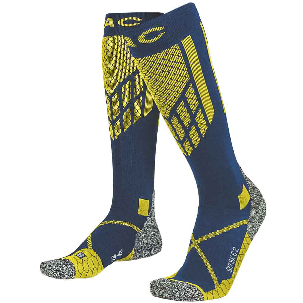 [01-8045-03-741-02] Pac Sk 6.2 Merino Technical Pro Men (Navy-Yellow, 40)