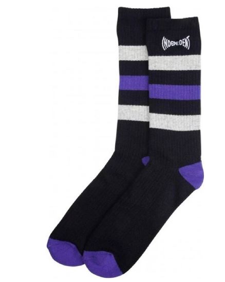 [2IF21079000] SOCKS SPAN STRIPE BLACK