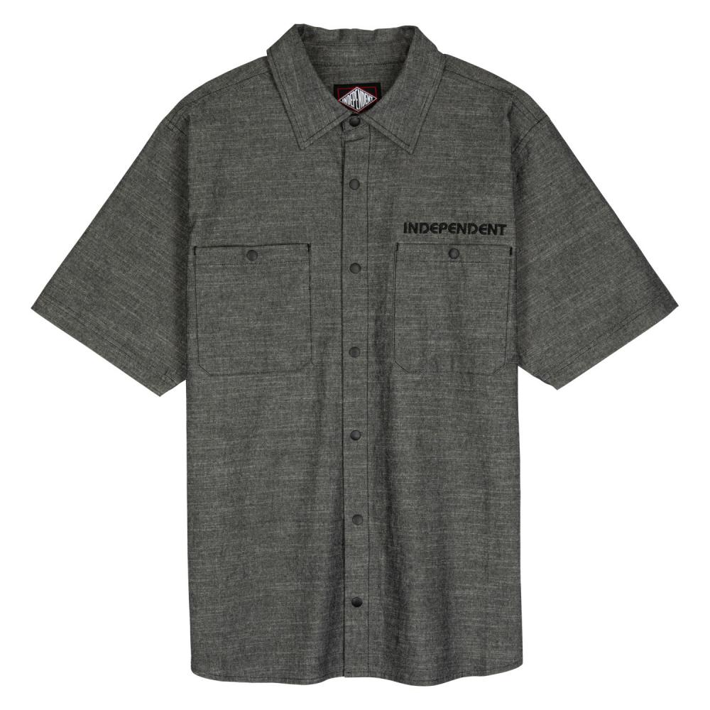 [INA-SHT-0223] Shirt Groundwork (Black Chambray, M)